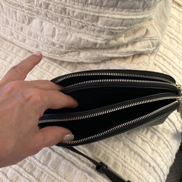 Kate Spade Spencer Metallic Polka Dot Crossbody EUC - Picture 6 of 10